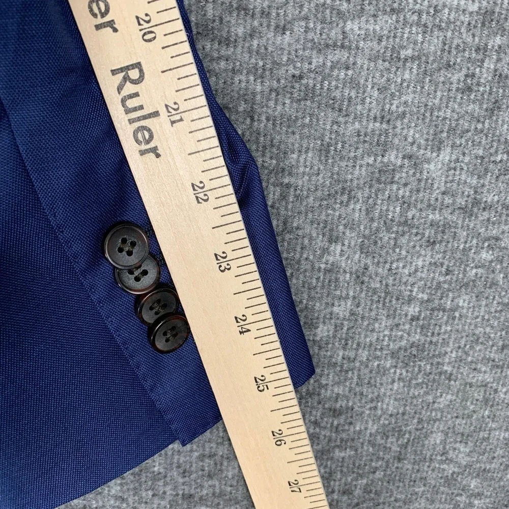 Suitsupply Blazer Jacket Men 48R Blue Napoli Single Breasted Wool Sport Coat